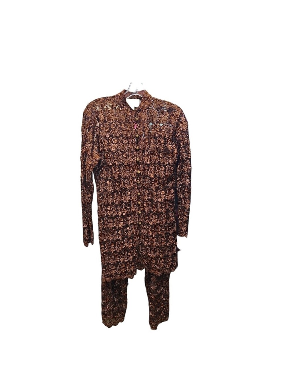 Vintage Cache Beaded Lace Pants Set